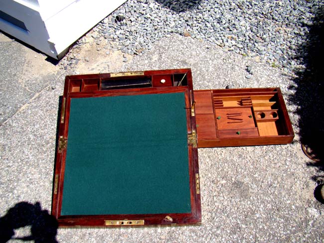 A 19th century Sea Captain's or Officer's campaign form writing box circa 1830-1850 — image 2